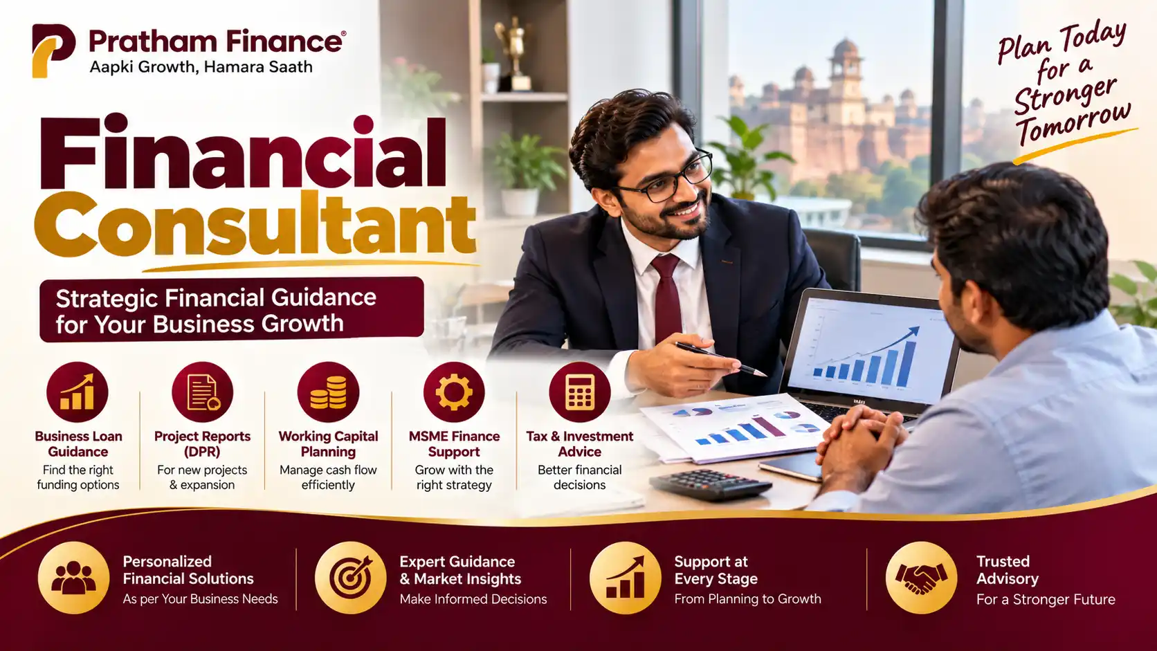 Financial consultant providing business finance guidance and financial planning in Gwalior